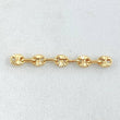 Herraje Retazo GC 0.35gr / 3cm / Oro Amarillo 18K ©
