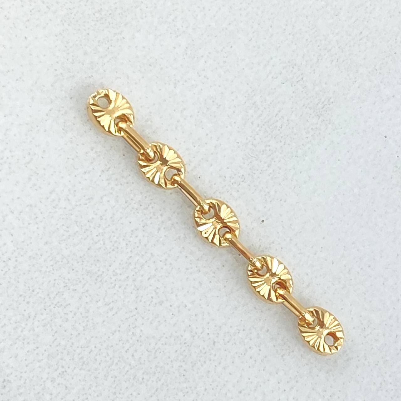 Herraje Retazo GC 0.35gr / 2.8cm / Oro 18K