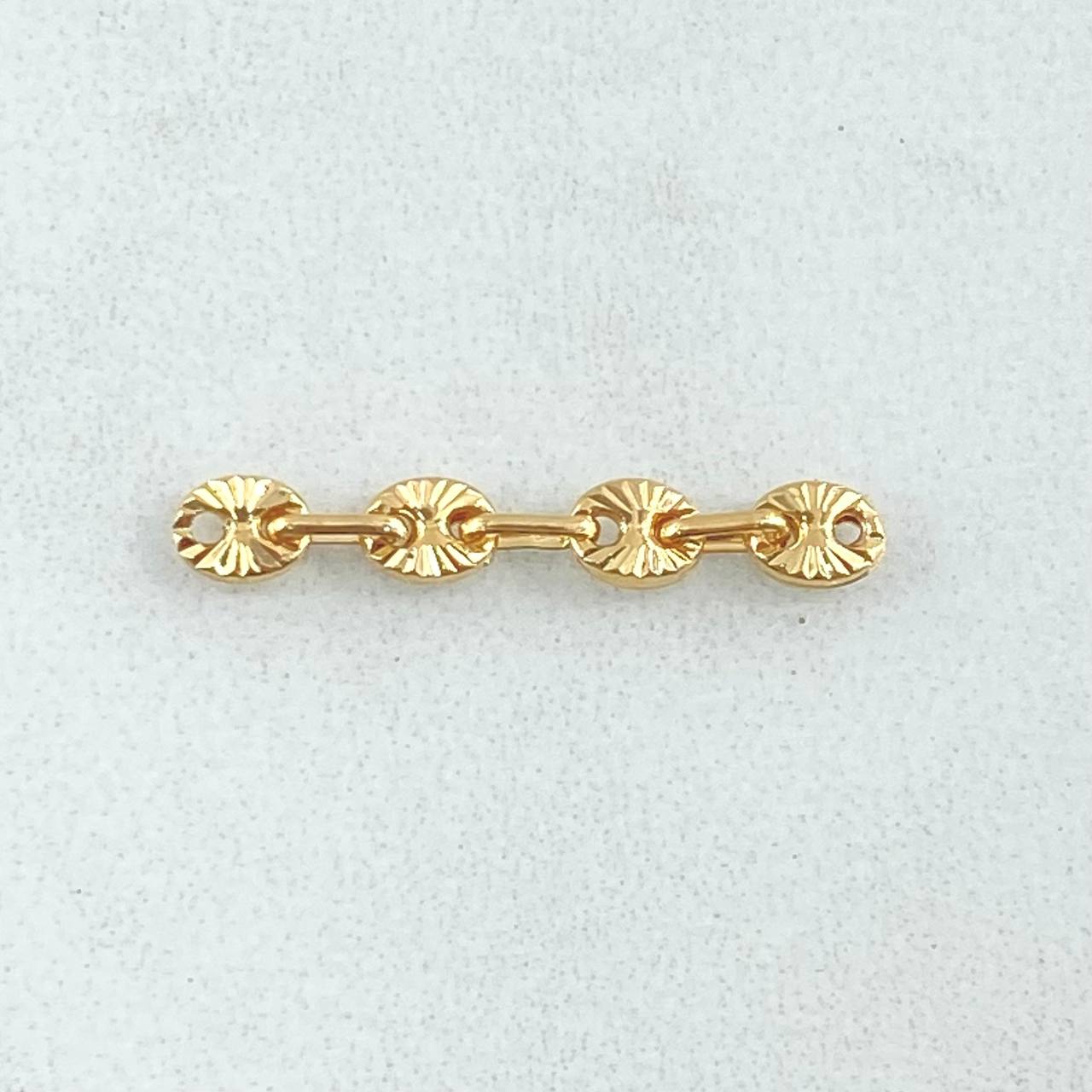 Herraje Retazo GC 0.25gr / 2.2cm / Oro Amarillo 18K