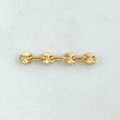 Herraje Retazo GC 0.25gr / 2.2cm / Oro Amarillo 18K