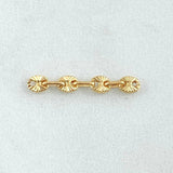 Herraje Retazo GC 0.25gr / 2.2cm / Oro Amarillo 18K