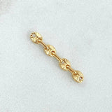 Herraje Retazo GC 0.3gr / 2.3cm / Oro 18K