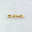 Herraje Retazo GC 3 Eslabones 0.25gr / 1.9cm / 3.4mm Oro Amarillo 18K