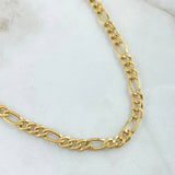 Cadena Figaro 10.55gr / 60cm / +1 Oro 18K