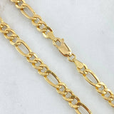 Cadena Figaro 10.45gr / 60cm / +1 Oro 18K