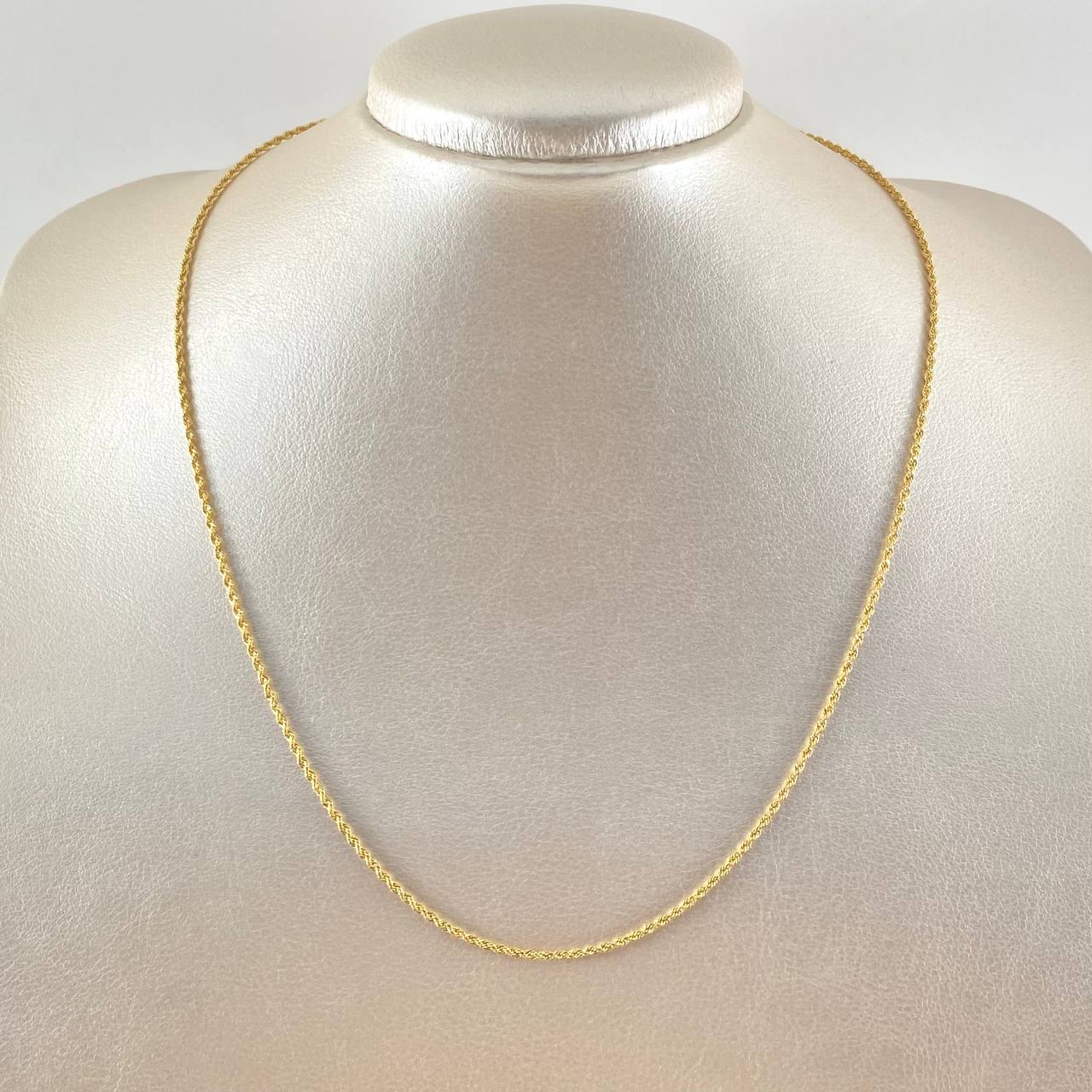 Cadena Lazo 1.85gr / 50cm / +3 Oro 18K