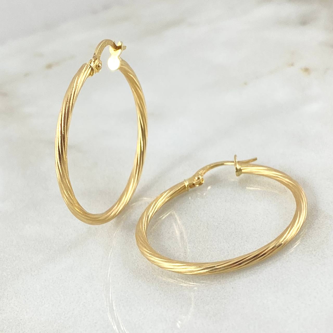 Candongas Lore 2gr / 3.3cm / Oro Amarillo 18K ©
