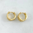 Candongas Carril Segmentado 3.5gr / 1cm / Oro 18K