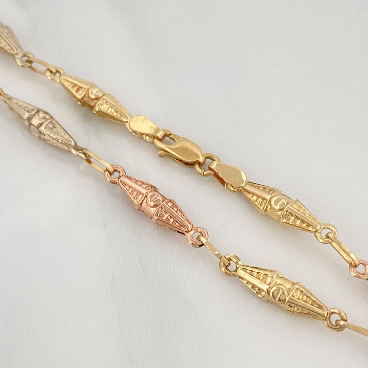 Pulso Rustico Dubai 2.6 g / 18.5 cm / 3.5 mm Tres Oros 18K