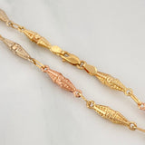 Pulso Rustico Dubai 2.6 g / 18.5 cm / 3.5 mm Tres Oros 18K
