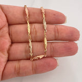Pulso Rustico Dubai 2.6 g / 18.5 cm / 3.5 mm Tres Oros 18K