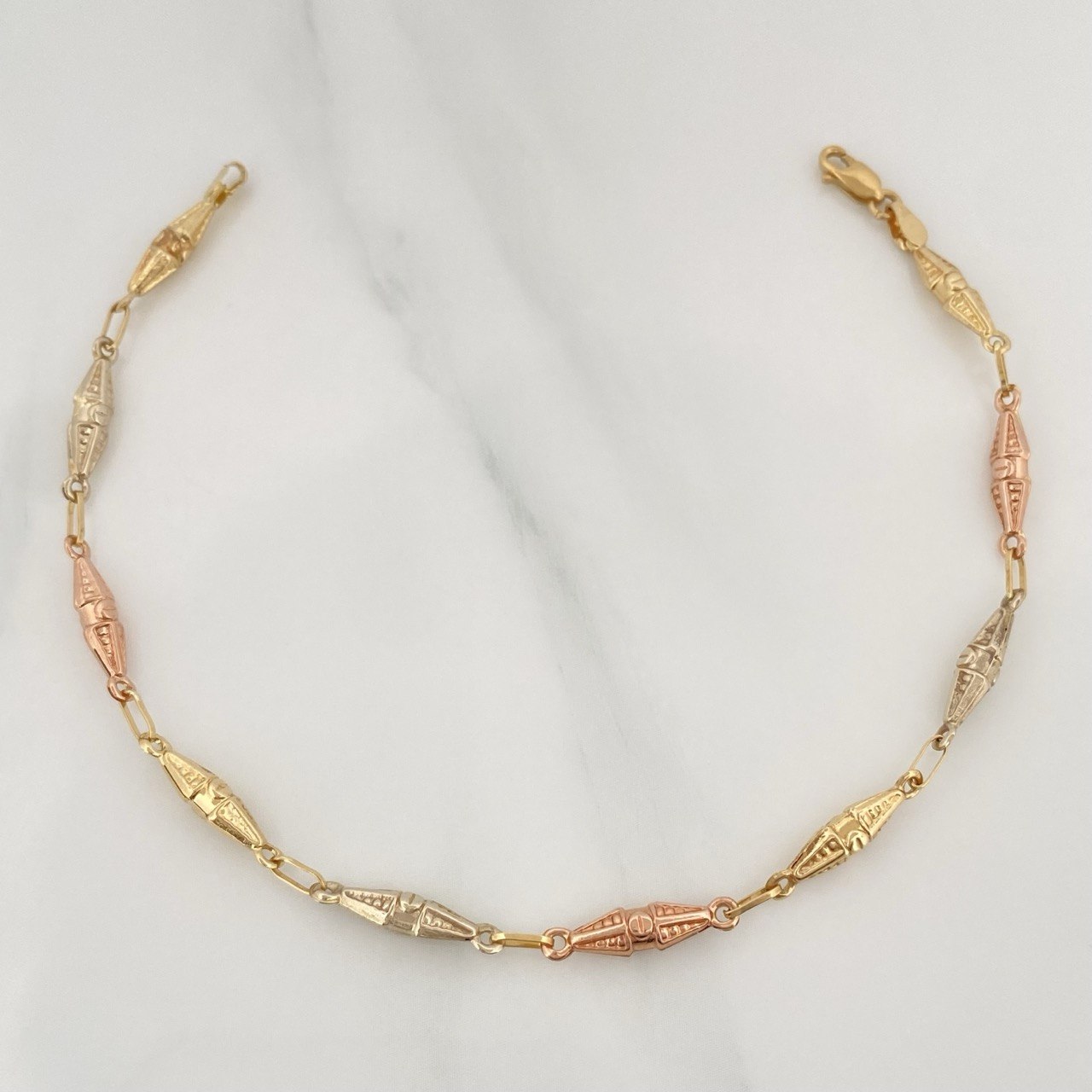 Pulso Rustico Dubai 2.6 g / 18.5 cm / 3.5 mm Tres Oros 18K