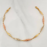 Pulso Rustico Dubai 2.6 g / 18.5 cm / 3.5 mm Tres Oros 18K