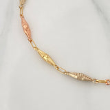 Pulso Rustico Dubai 2.6 g / 18.5 cm / 3.5 mm Tres Oros 18K