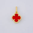 Dije Trebol Agata Roja 1.25 g / 2.8 cm Oro Amarillo 18K