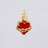 Dije Sagrado Corazón Espinoso 1.7 g / 2.5 cm Oro Amarillo 18K
