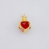 Dije Sagrado Corazón Espinoso 1.7 g / 2.5 cm Oro Amarillo 18K