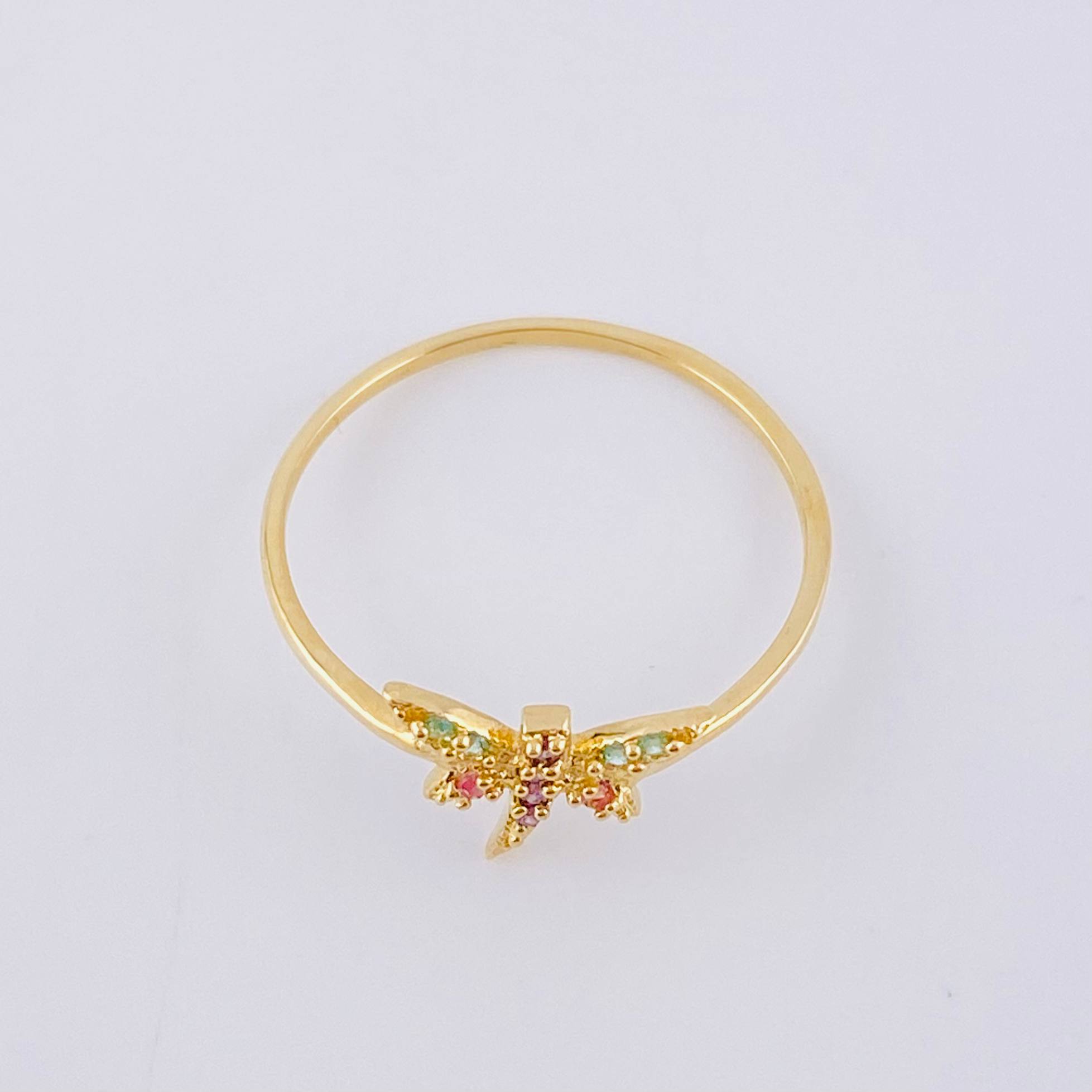 Anillo Libelula 1 g / T7 1/4 Oro Amarillo 18K