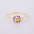 Anillo Circulo Corazon 1.05 g / T8 1/4 Oro Amarillo 18K