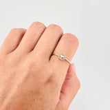 Anillo Circulo Corazon 1.05 g / T8 1/4 Oro Amarillo 18K