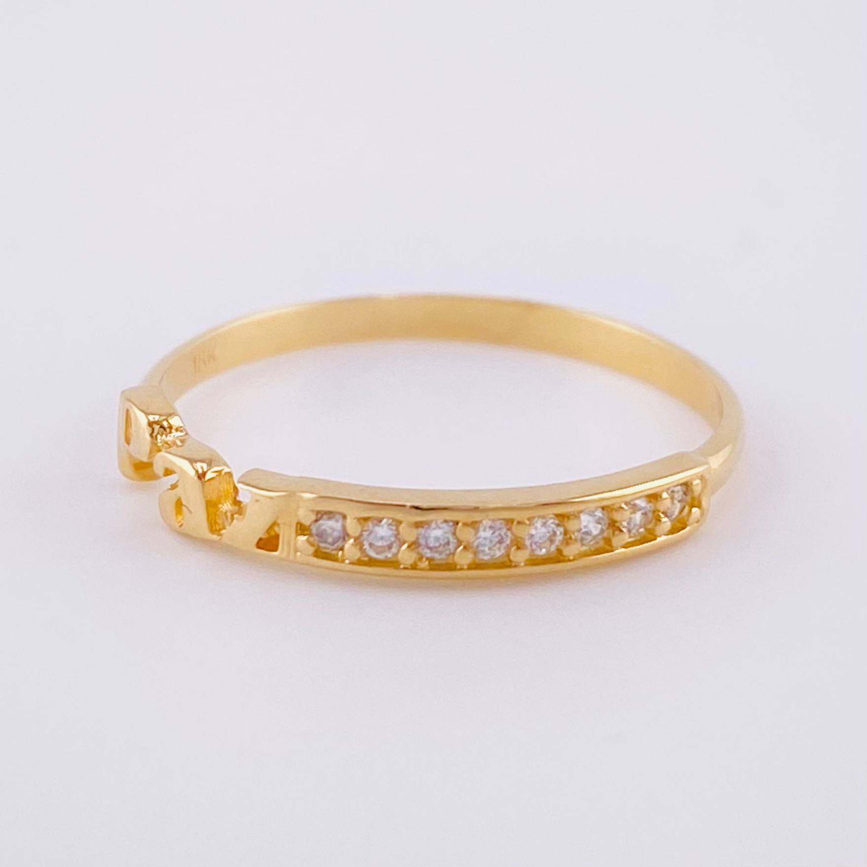 Anillo Paz 1.3 g / T6 3/4 Oro Amarillo 18K