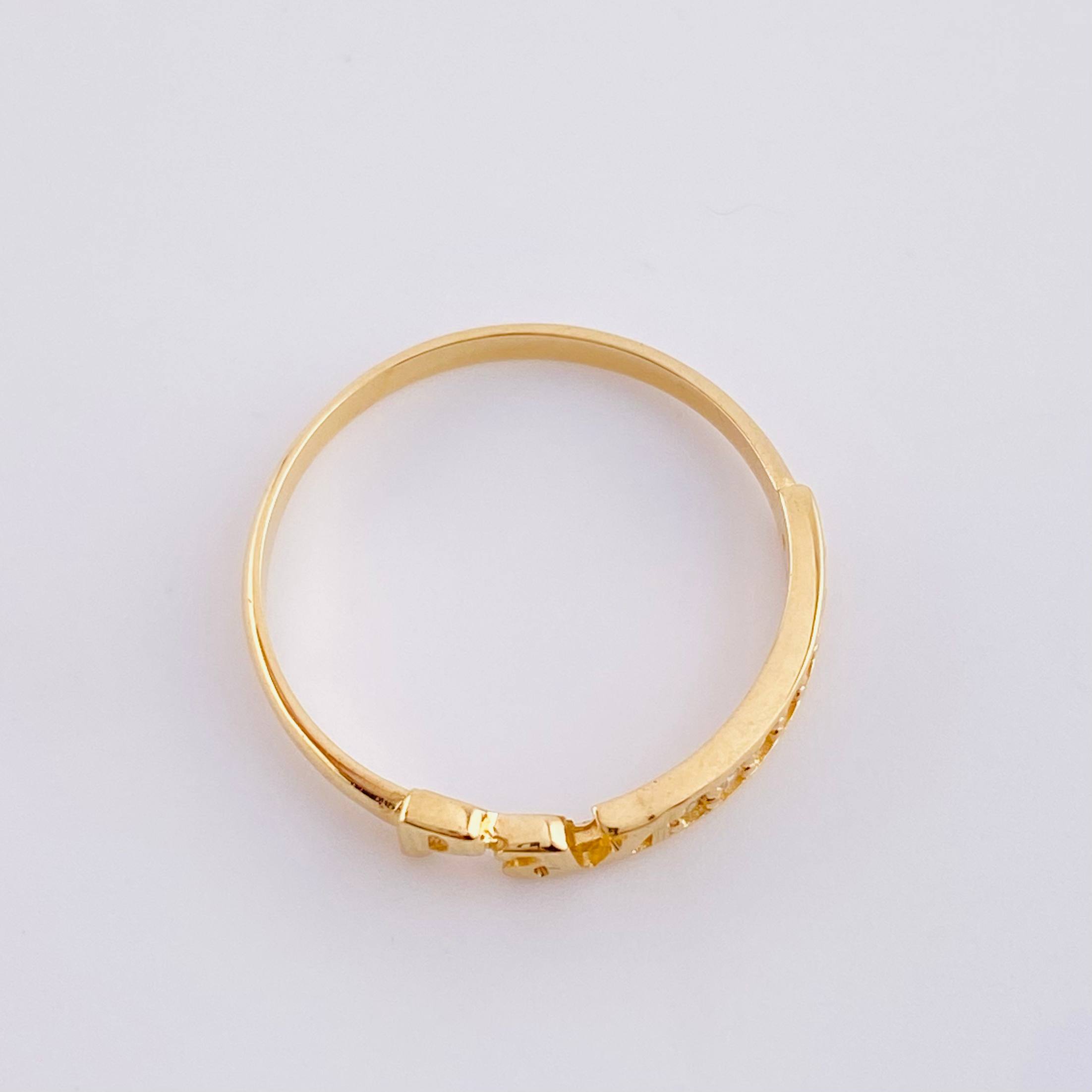 Anillo Paz 1.3 g / T6 3/4 Oro Amarillo 18K
