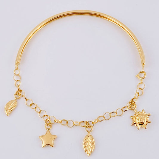 Pulso Roll On Casandra 4 g / 17 cm / 3.2 mm Oro Amarillo 18K