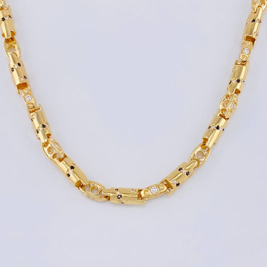 Cadena Rustica Cilindrica 53.15 g / 65.5 cm / 4.6 mm Oro Amarillo 18K