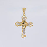 Dije Cruz Trebol Filigrama 3.7 g / 4.3 cm Oro Amarillo 18K