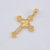 Dije Cruz Trebol Filigrama 3.7 g / 4.3 cm Oro Amarillo 18K