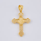 Dije Cruz Trebol Filigrama 3.7 g / 4.3 cm Oro Amarillo 18K