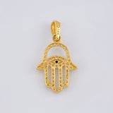Dije Mano De Fatima 1.35 g / 2.5 cm Oro Amarillo 18K