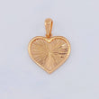 Dije Corazón Interior Diamantado 2.4 g / 2.5 cm Oro Rosa 18K
