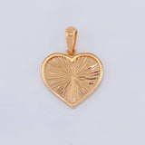 Dije Corazón Interior Diamantado 2.4 g / 2.5 cm Oro Rosa 18K