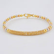 Pulso Aro Riel Tupido 10 g / 17.9 cm / 4 mm Tres Oros 18K