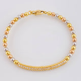 Pulso Aro Riel Tupido 10 g / 17.9 cm / 4 mm Tres Oros 18K