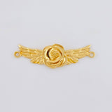 Herraje Rosa Angelical 1.5 g / 2.6 cm Oro Amarillo 18K