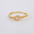 Anillo Ojo Curvilínea 1.75 g / T8 Oro Amarillo 18K