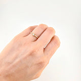 Anillo Ojo Curvilínea 1.75 g / T8 Oro Amarillo 18K