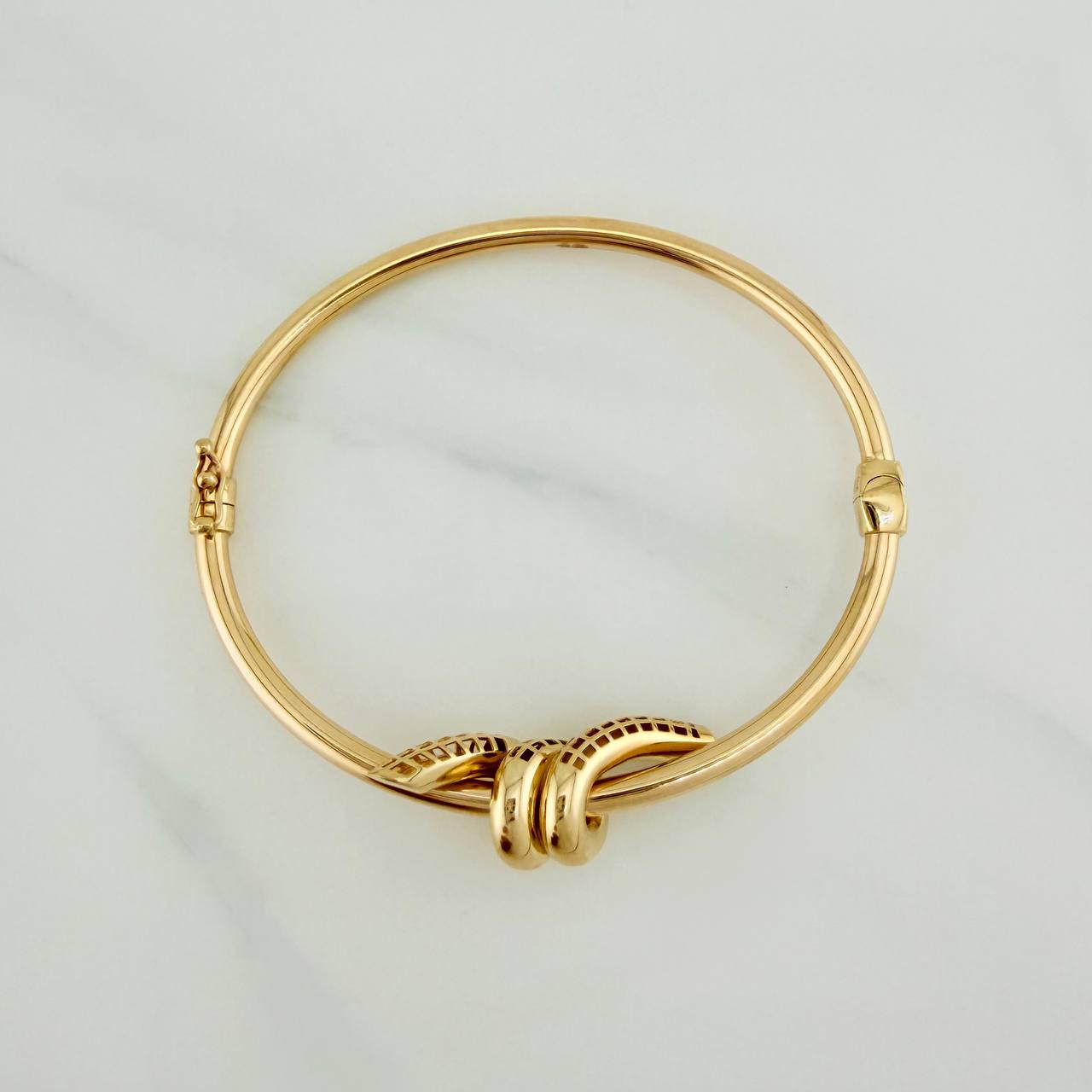 Pulso Aro Nudo 8.3gr / 18.6cm / 2.7mm Oro Amarillo +4 18K $
