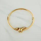 Pulso Aro Nudo 8.3gr / 18.6cm / 2.7mm Oro Amarillo +4 18K $
