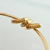 Pulso Aro Nudo 8.3gr / 18.6cm / 2.7mm Oro Amarillo +4 18K $