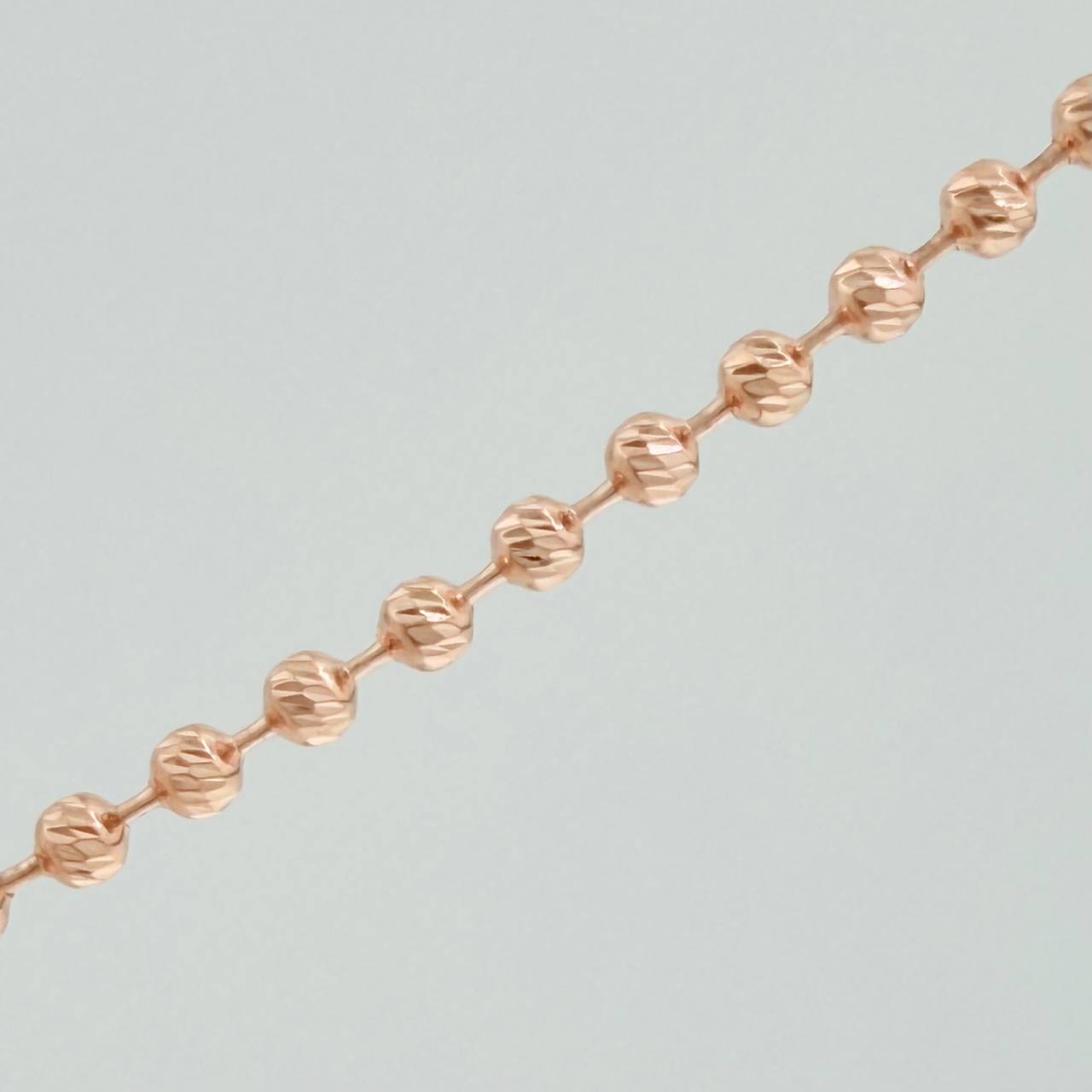 Cadena Militar 23gr / 69.6cm / 4mm Oro Rosa 18K $