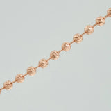 Cadena Militar 23gr / 69.6cm / 4mm Oro Rosa 18K $