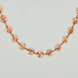 Cadena Militar 23gr / 69.6cm / 4mm Oro Rosa 18K $