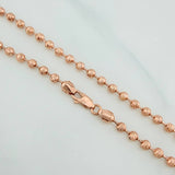 Cadena Militar 23gr / 69.6cm / 4mm Oro Rosa 18K $