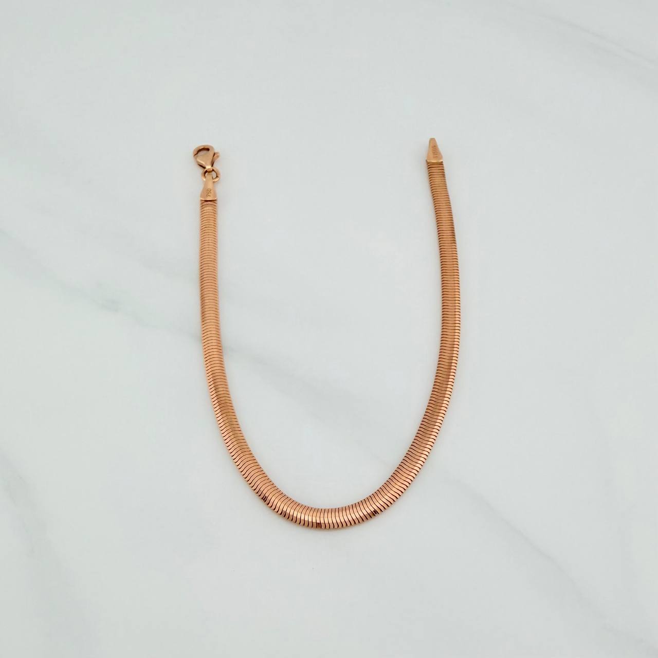 Pulso Serpiente 4.8gr / 18.2cm / 1.64mm Oro Rosa +3 18K $