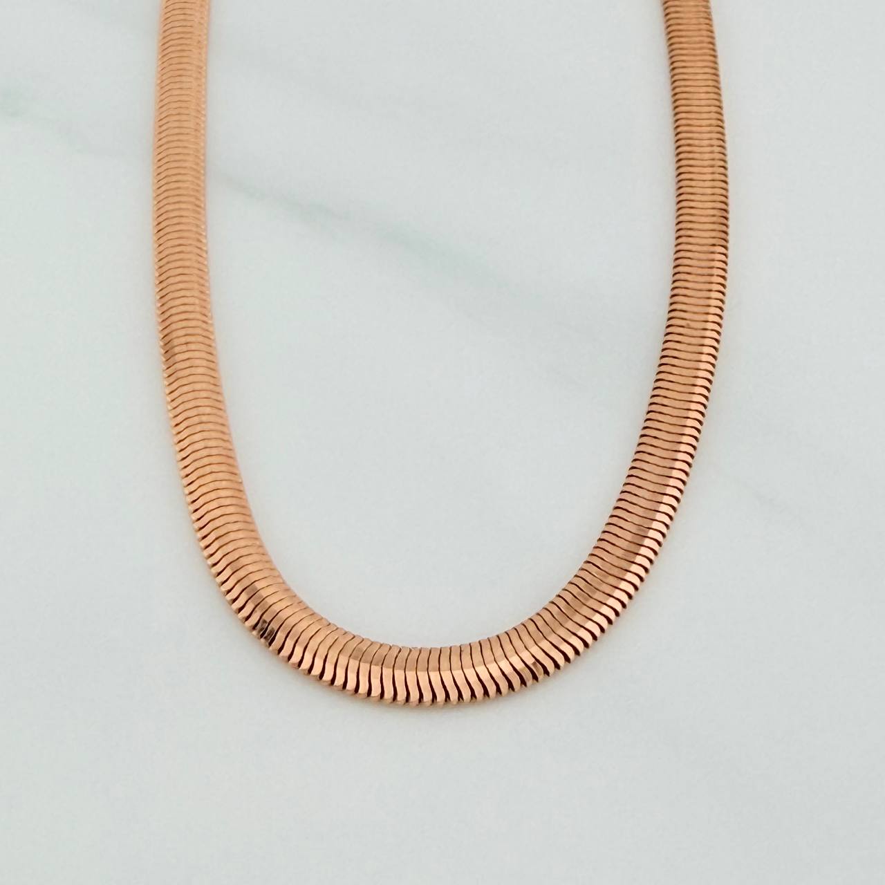 Pulso Serpiente 4.8gr / 18.2cm / 1.64mm Oro Rosa +3 18K $
