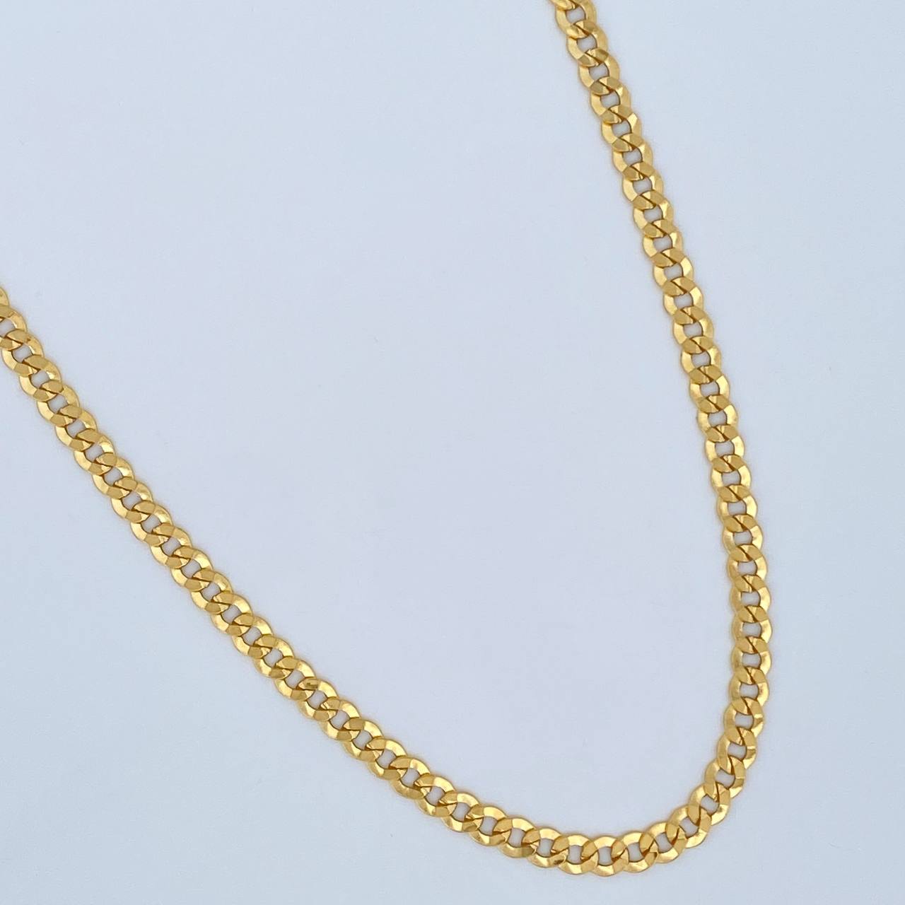 Cadena Cubana 7.6gr / 60cm / +1 Oro 18K &