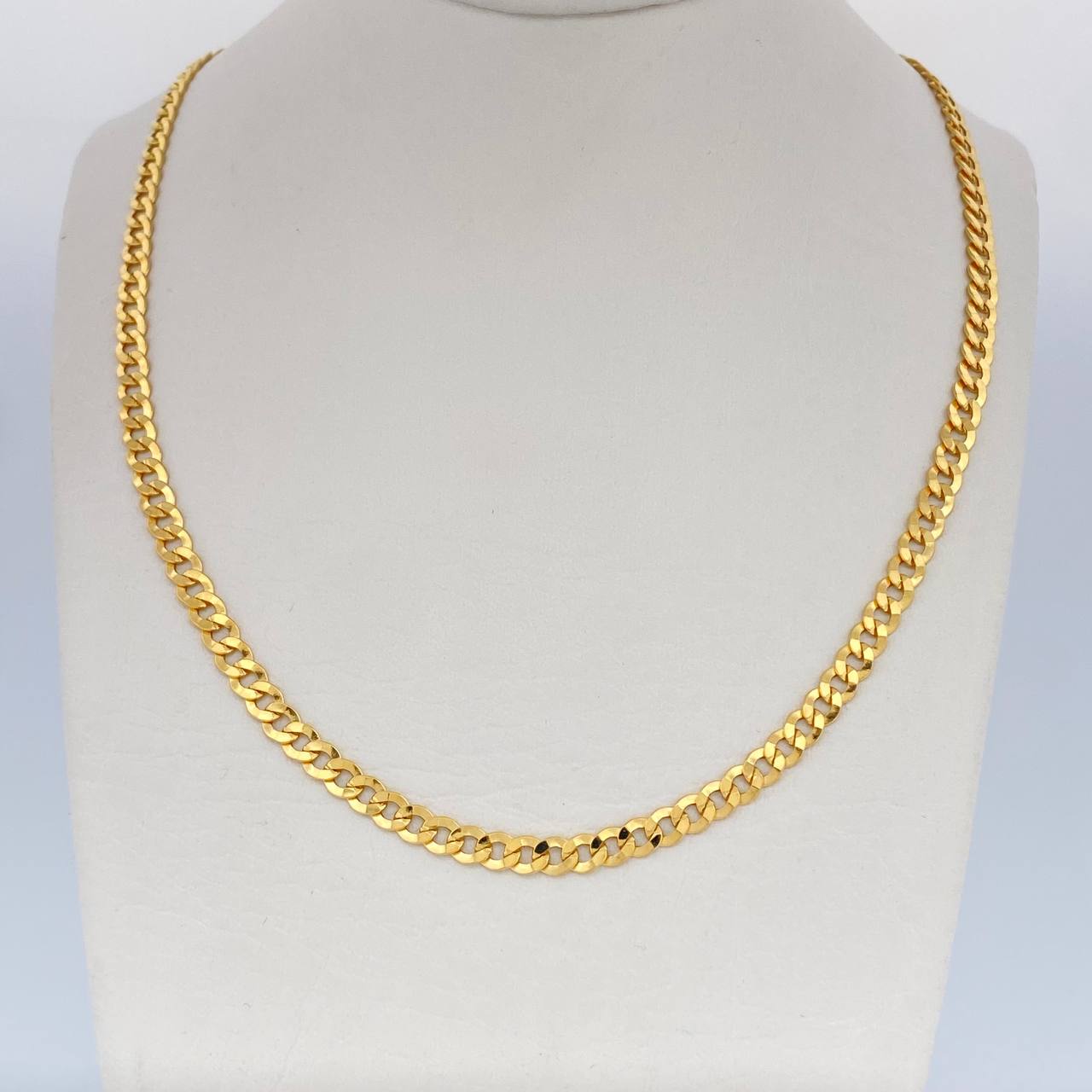 Cadena Cubana 7.6gr / 60cm / +1 Oro 18K &